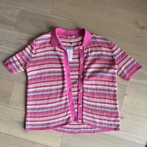 Lovers and Friends Lucia Cardigan in Pink & Blue Multi/S/ NWT